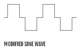 bentuk sinyal inverter modified sine wave