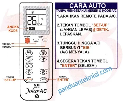 Cara Setting Remote AC Universal Secara Auto
