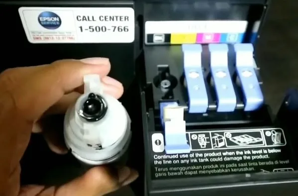 Cara Mengisi Tinta Printer Epson black
