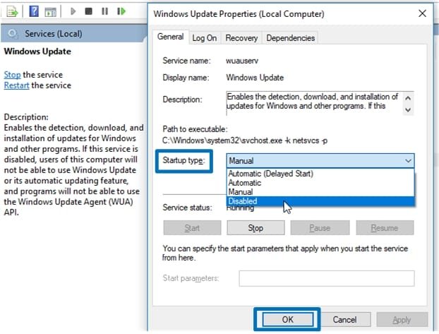 Cara Mematikan Update Windows 10 startup