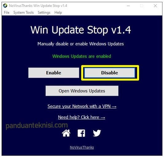 Cara Mematikan Windows Defender Windows 10 Permanen dengan Aplikasi