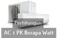 AC 1 PK Berapa Watt