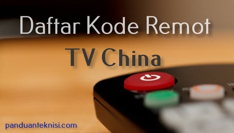 daftar kode remot tv china