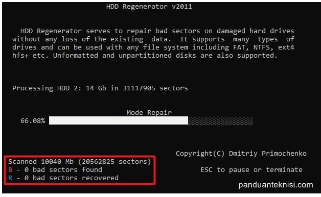 Cara Memperbaiki Hardisk Bad Sector dengan Hiren