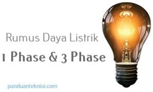 rumus daya listrik