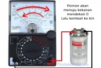 cara mengetahui kapasitor rusak dengan multimeter